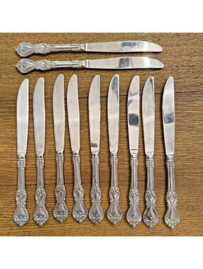 Reed & Barton Marlborough Heritage Set Of 11 Dinner Knives Stainless 18/10